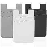 Senose Phone Wallet, Phone Card Holder Stick On Silicone Credit Card Holder for Back of Phone, Bu...