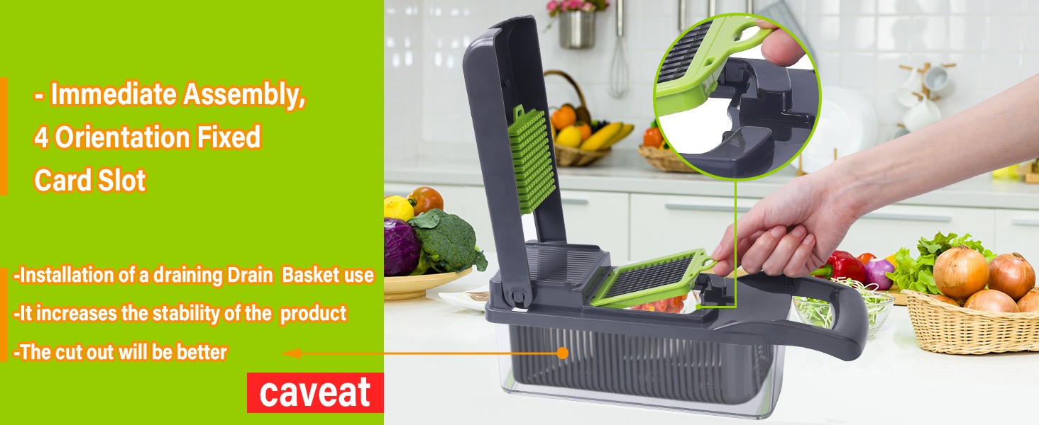 Vegetable Chopper, Pro Onion Chopper,Food Chopper, Kitchen Vegetable Slicer Dicer