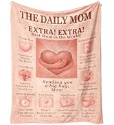 SNUGLYZEN Mom Blanket Gifts - Cozy Flannel Throw Blanket 60"x50" for Birthday Gifts, Thoughtful G...
