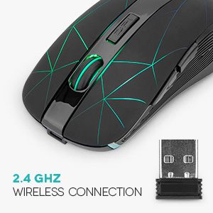 Wireless mouse with 2.4G Nano USB receiver