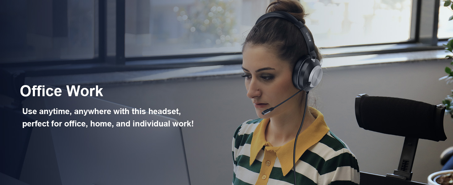 usb headset with micphone, work headset with mic, headset with microphone for pc, pc headphones