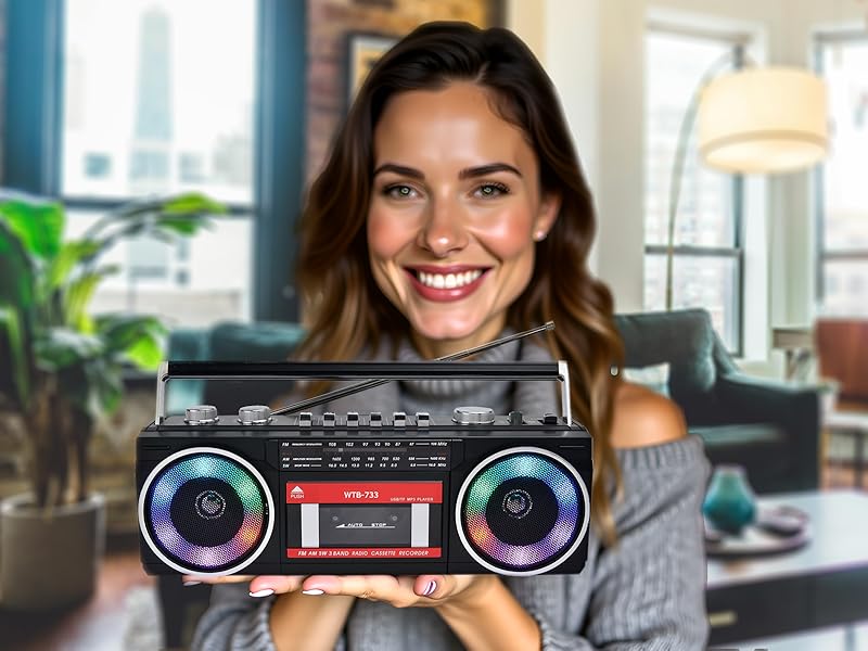 retro cassette player boombox oldschool