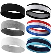Braylin Sweatbands Sports Headband for Men &amp; Women, Men's Sweatbands Headbands, Athletic Headband...