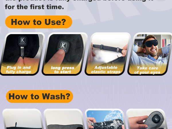 Cordless Heated Eye Mask,How to Wash?