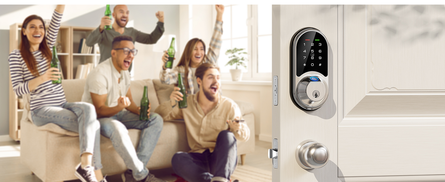 keyless entry door lock deadbolt