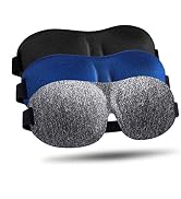 Sleep Mask for Side Sleeper, 100% Blackout 3D Eye Mask for Sleeping, Night Blindfold for Men Women