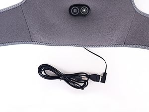 heated shoulder wrap with massager