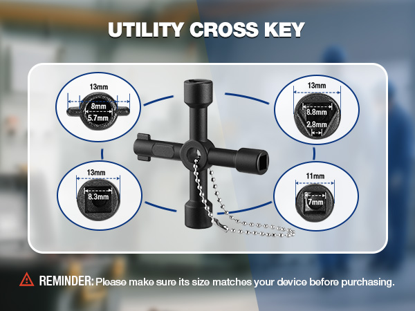 utility cross key