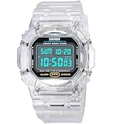 FANMIS Mens Military Multifunction Digital Watches 50M Water Resistant Electronic 7 Color LED Bac...
