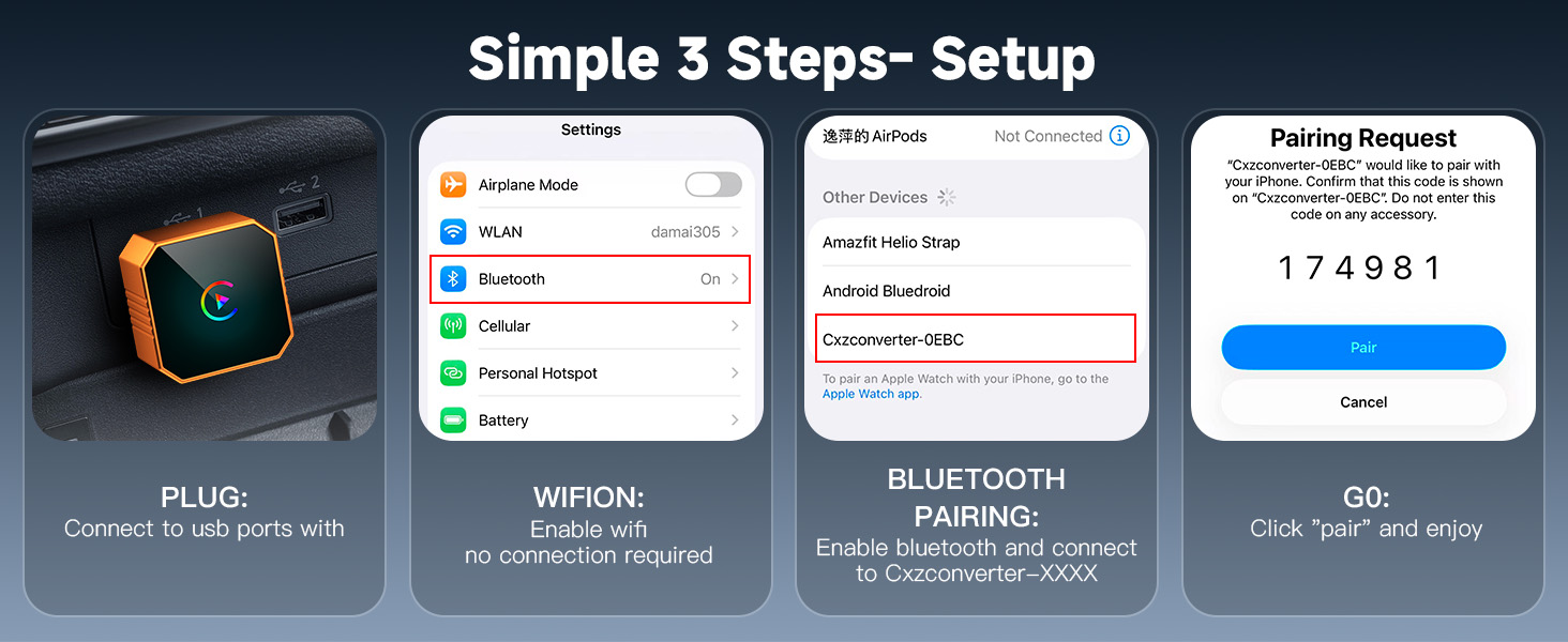 Wireless CarPlay Adapter
