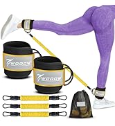 Ankle Resistance Bands with Cuffs, Ankle Bands for Working Out, Glutes Workout Equipment, Butt Ex...