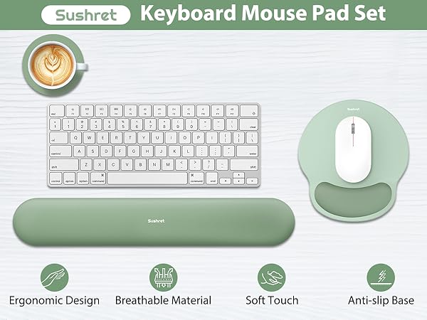 mousepad with wrist rest