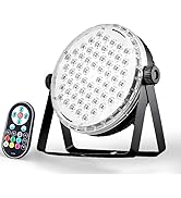 DJANT Stage Lights 60 LED RGBW Par Lights, Party DJ Disco Strobe Light, Remote Control &amp; DMX Cont...