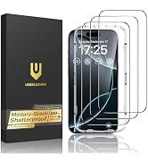 UNBREAKcable for iPhone 16 Pro Max Screen Protector, 3-Pack Full Coverage Tempered Glass [Militar...