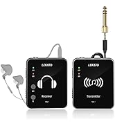 LEKATO MS-1 Wireless in Ear Monitor System, 2.4GHz Stereo in-Ear Monitoring with Transmitter Rece...