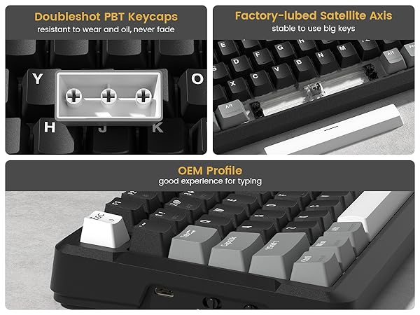 double shot pbt oem profile keycaps