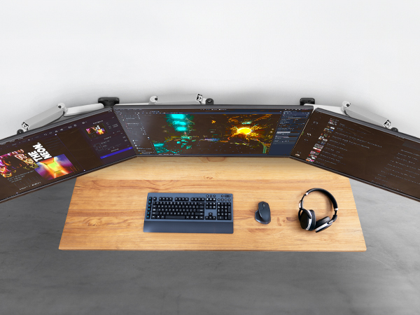 Triple mount surround setup