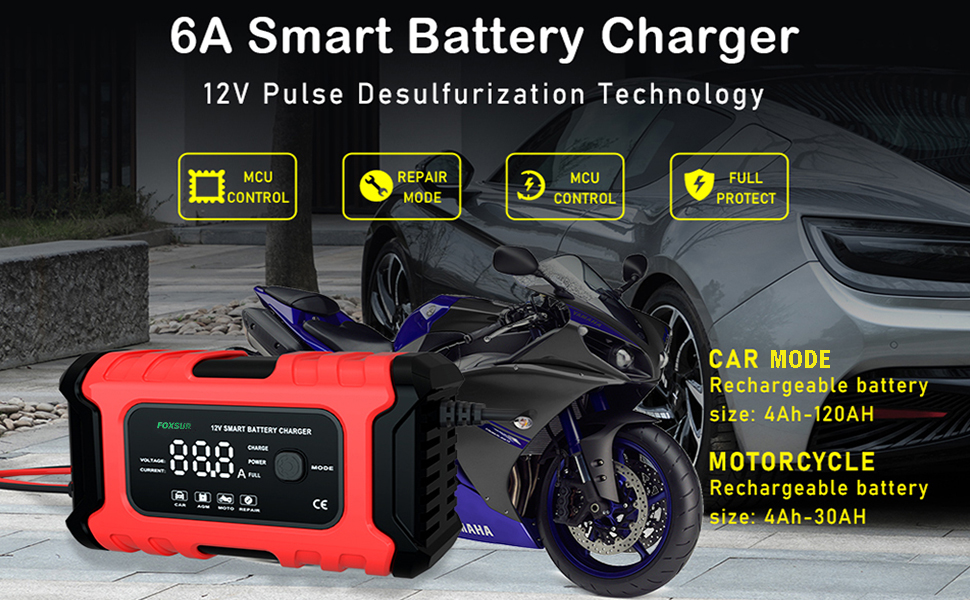 Motorcycle battery chargers