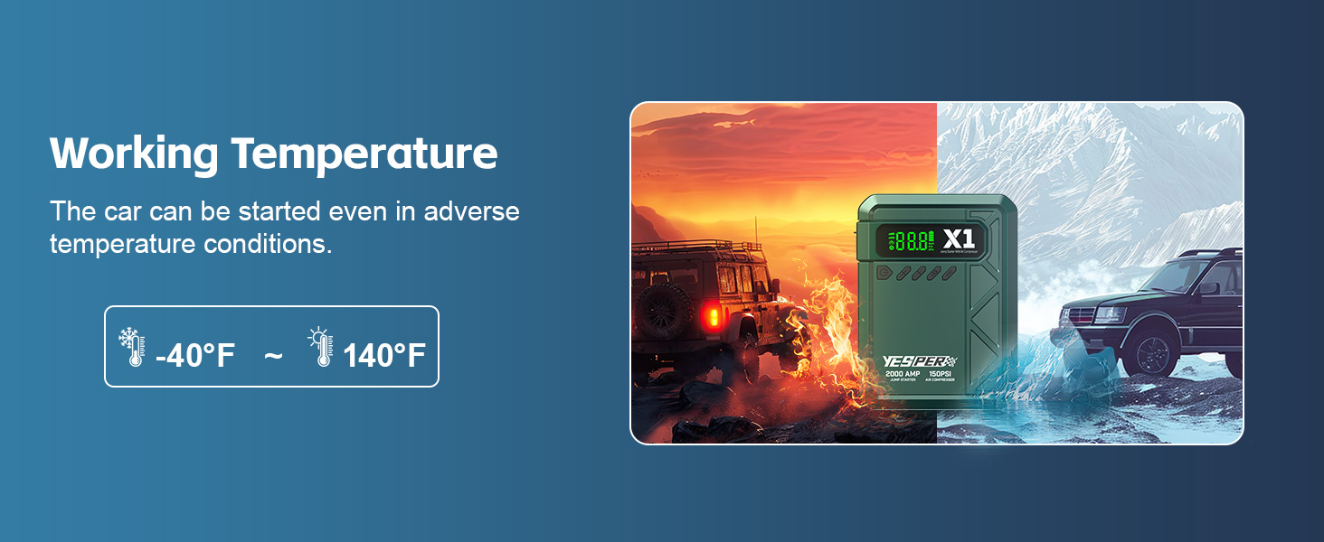 car battery jump starter with air compressor