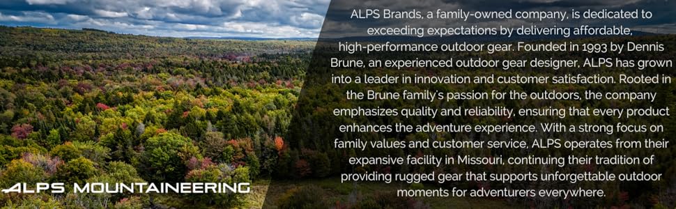 alps mountaineering, family owned and usa brand, prime shipping