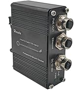 Hardened Industrial Gigabit PoE+ Injector M12 Waterproof IP68 Interface 12-48VDC Input Support Th...