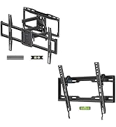 Full Motion TV Wall Mount Bracket for Most 37-86 inch TVs &amp; Tilting TV Wall Mount, Max VESA 400x4...