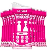HOKINETY Disposable Urine Bag for Travel - 900ML Portable Pee Bags for Women Men 12 PCS Emergency...