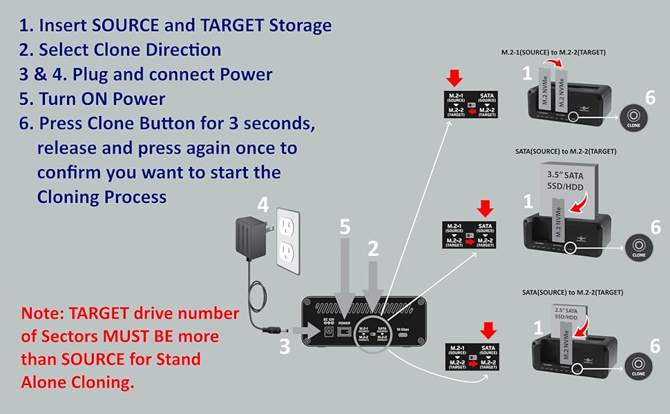 image showing the step to perform Stand Alone Cloning