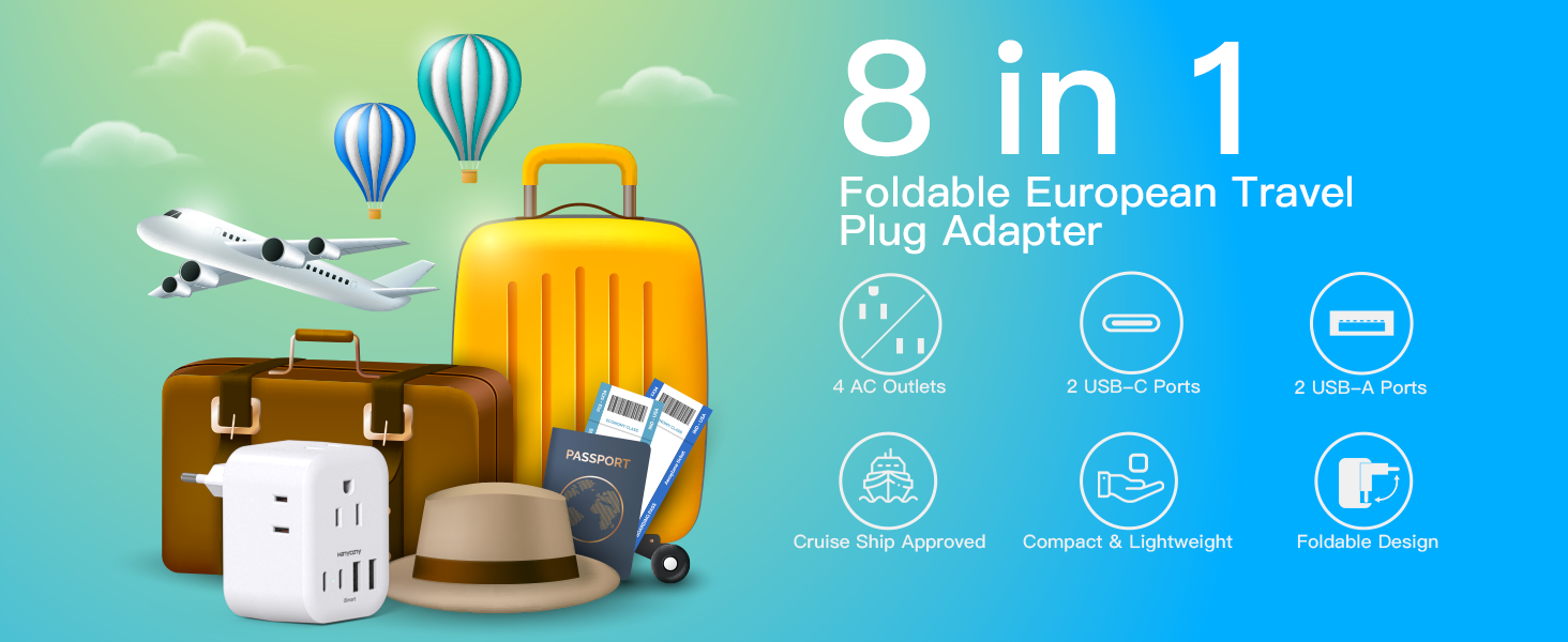 European travel plug adapter
