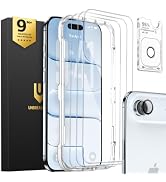 UNBREAKcable iPhone 17 Air Screen Protector &amp; Camera Lens Protector | Upgraded Dual-Tempered Glas...