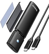 ORICO M.2 NVMe SATA SSD Enclosure Adapter Tool-Free, USB C 3.2 Gen 2 10Gbps NVMe, 5Gbps NGFF SATA...