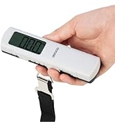 Infood Digital Luggage Scale Battery - Free, Suitcase Weight Scale with Hook &amp; LCD Display for Tr...