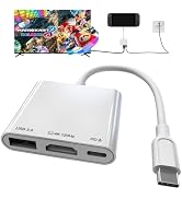 Switch 2 Dock, Portable USB C to HDMI Adapter Docking Station with 4K@120Hz Display/PD 100W Charg...