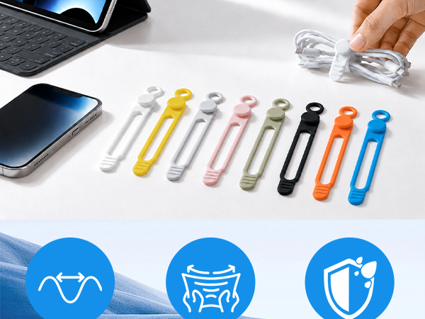silicone cable ties