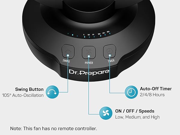table oscillating tower fan DF7 USB