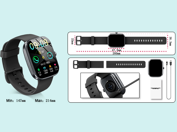 the watch features a dual display and a display of a headphones.