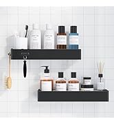 Kitsure Shower Caddy - 2 Pack Adhesive Shower Organizer, Rustproof Metal Shelves, No-Drill Bathro...
