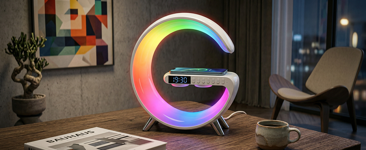 alarm clock with phone charger