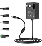 24V DC Power Supply, 100-240V AC to DC 24V 1A Power Adapter UL Listed for 24V 0-1A LED Strip Ligh...