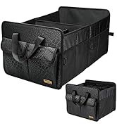 Sturdy Car Trunk Organizer for SUV - Large Capacity Trunk Organizer for Car, Cute Print, Collapsi...