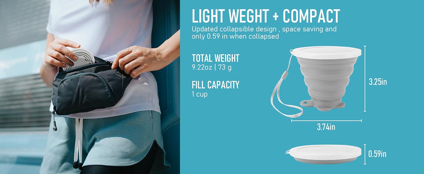 collapsible cup with lid