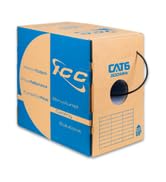 ICC Cat6 CMR Riser 1000ft - UTP 23AWG, 100% Solid Pure Copper, Unshielded, Bulk Ethernet Cable, P...
