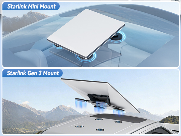 MAGNETIC METAL PLATE FOR STARLINK MINI AND GEN 3 MAGNETIC MOUNT