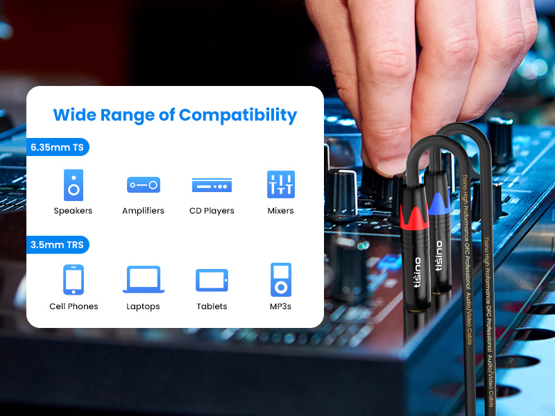 1/4 to 1/8 audio cable