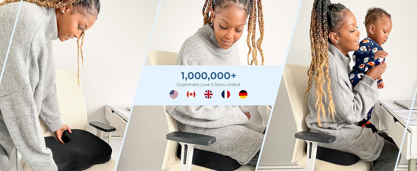 office chair cushion for heavy people who sitting long time and chair cushions for elderly