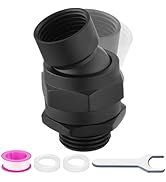 Enoughmen Shower Connector Ball Joint Shower Head Swivel Ball Adapter,Solid Brass Adjustable Show...