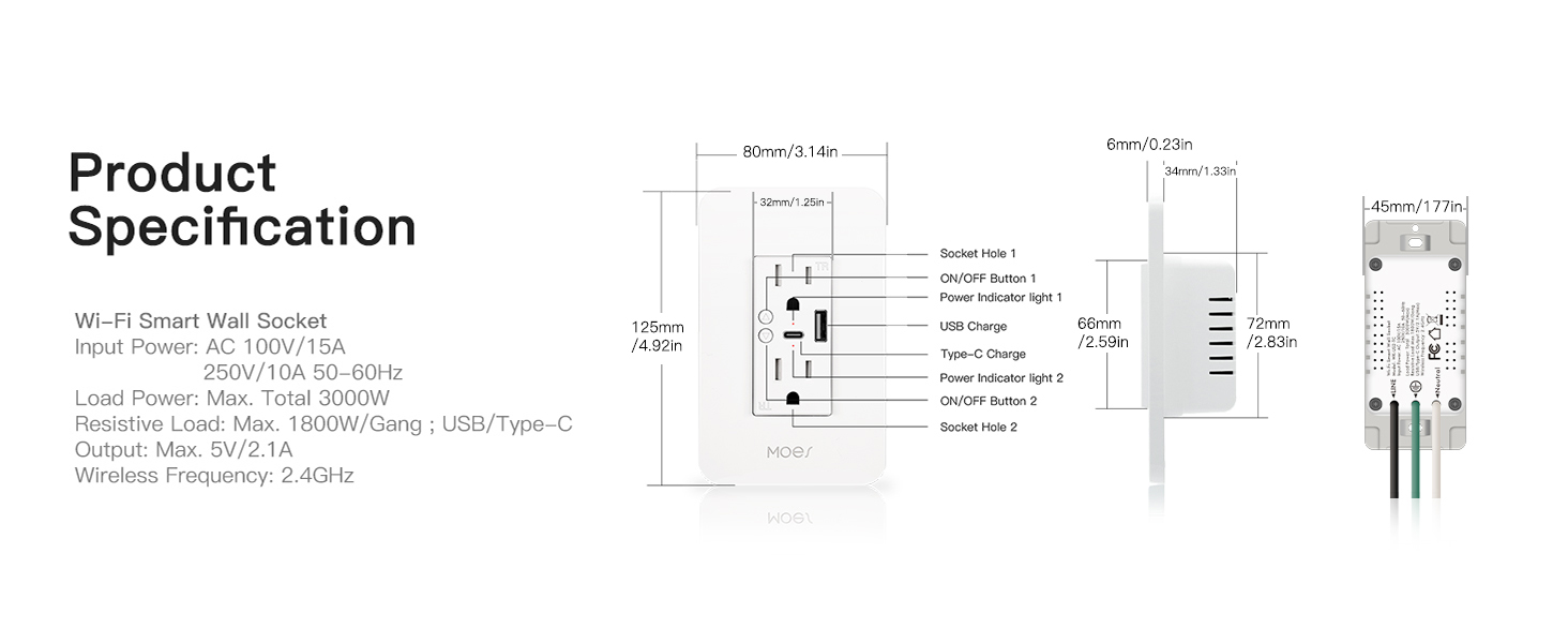 wifi smart wall socket