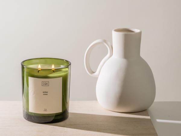 Reuseable green glass jar
