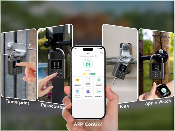 Foxlock Fingerprint Combination Padlock With Code Keypad