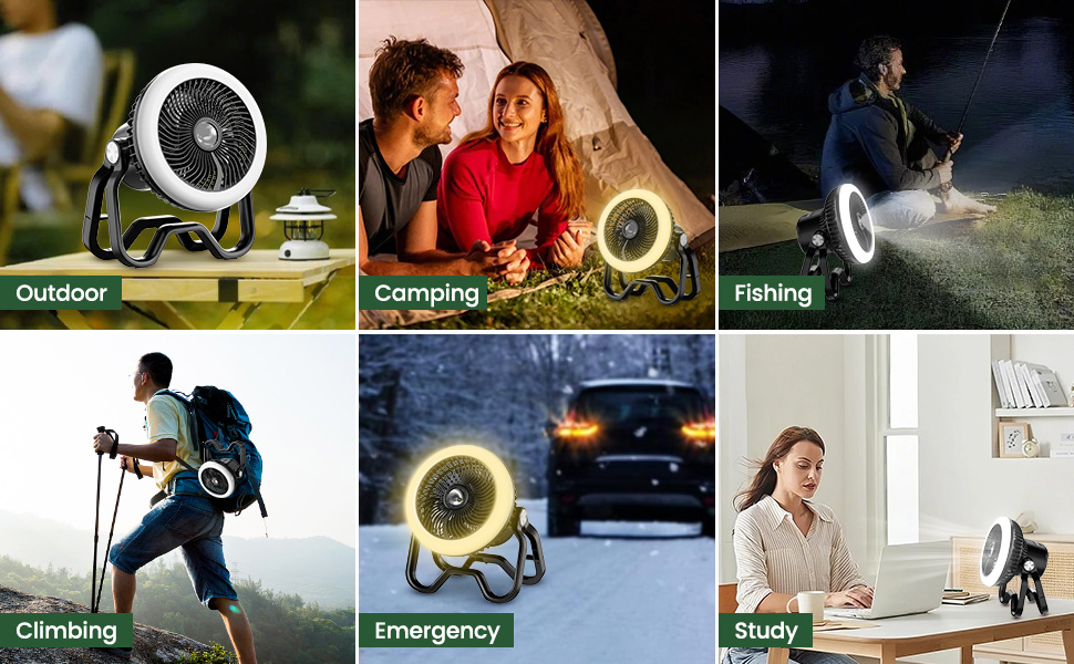 Portable Rechargeable Camping Fan